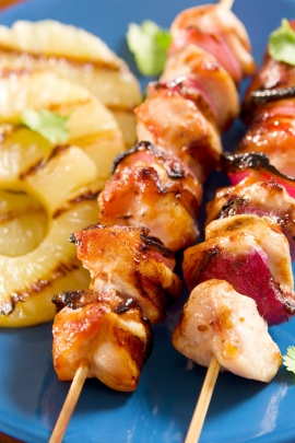 Grilled chicken with pineapple